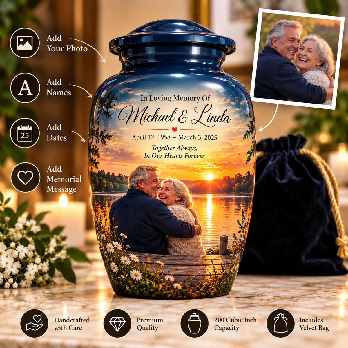 Personalized Memorial Urns