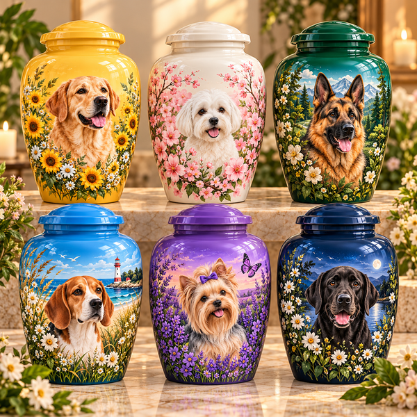 Beautiful Dog Urns