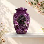 custom dog photo pet urn for ashes, handmade aluminum pet memorial urn with photo – picture 3