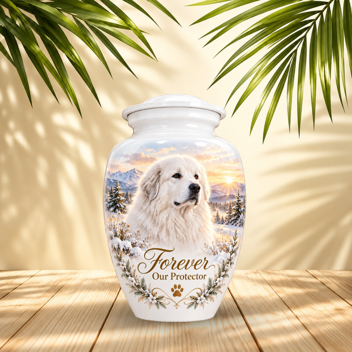 dog photo memorial pet urn for ashes, handmade aluminum pet memorial urn with photo – picture 2