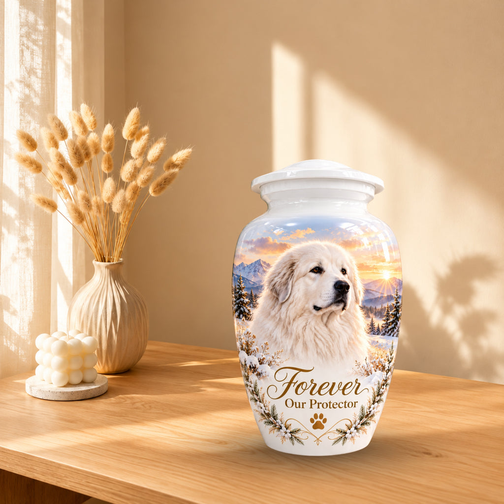 dog photo memorial pet urn for ashes, handmade aluminum pet memorial urn with photo – picture 10
