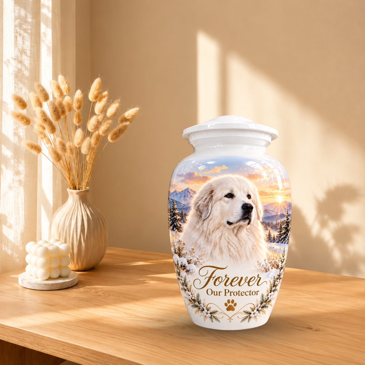 dog photo memorial pet urn for ashes, handmade aluminum pet memorial urn with photo – picture 10