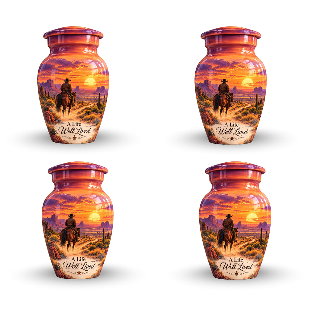 Canyon Trail Rider Cremation Urn for Human Ashes – Personalized Handmade Aluminum Urn