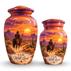 Canyon Trail Rider Cremation Urn for Human Ashes – Personalized Handmade Aluminum Urn