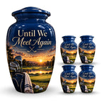 golf bag fairway sunset cremation urn for human ashes, handmade aluminum – photo 8