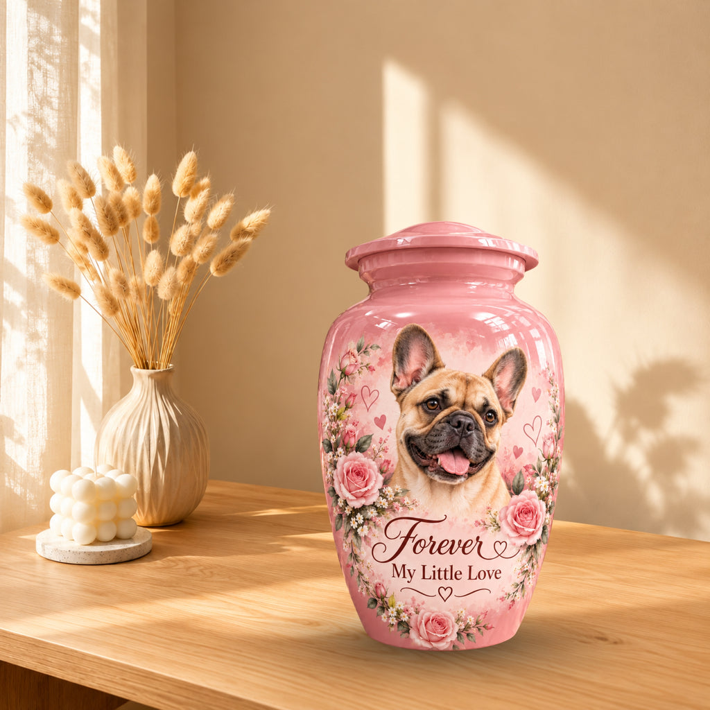custom dog photo cremation urn for dogs, handmade aluminum pet memorial urn with photo – picture 10