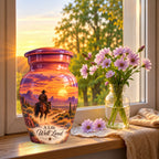 Canyon Trail Rider Cremation Urn for Human Ashes – Personalized Handmade Aluminum Urn