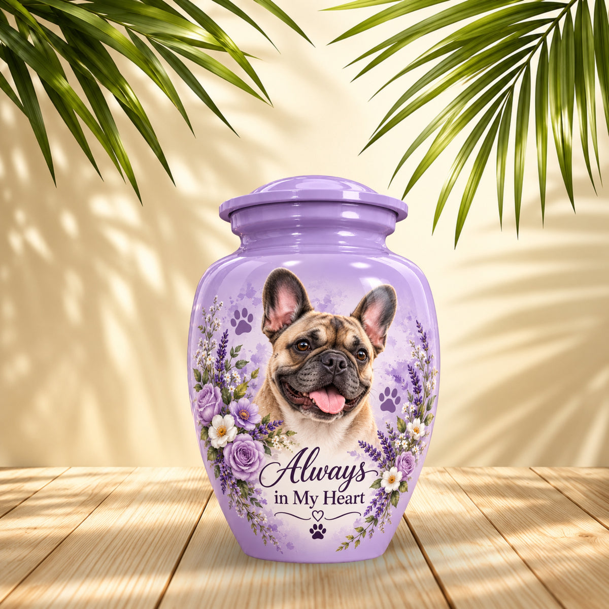 personalized dog photo cremation urn for dogs, handmade aluminum pet memorial urn with photo – picture 2