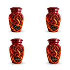 fantasy dragon cremation urn for human ashes, handmade aluminum urn – photo 6
