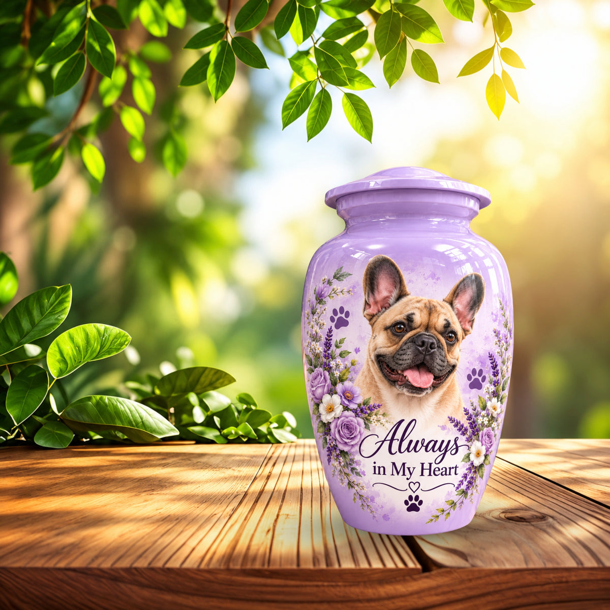 personalized dog photo cremation urn for dogs, handmade aluminum pet memorial urn with photo – picture 8