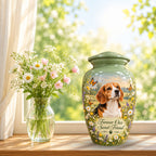 personalized dog photo pet urn for ashes, handmade aluminum pet memorial urn with photo – picture 9