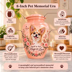 custom pet photo urn for dog ashes, handmade aluminum pet memorial urn with photo – picture 2