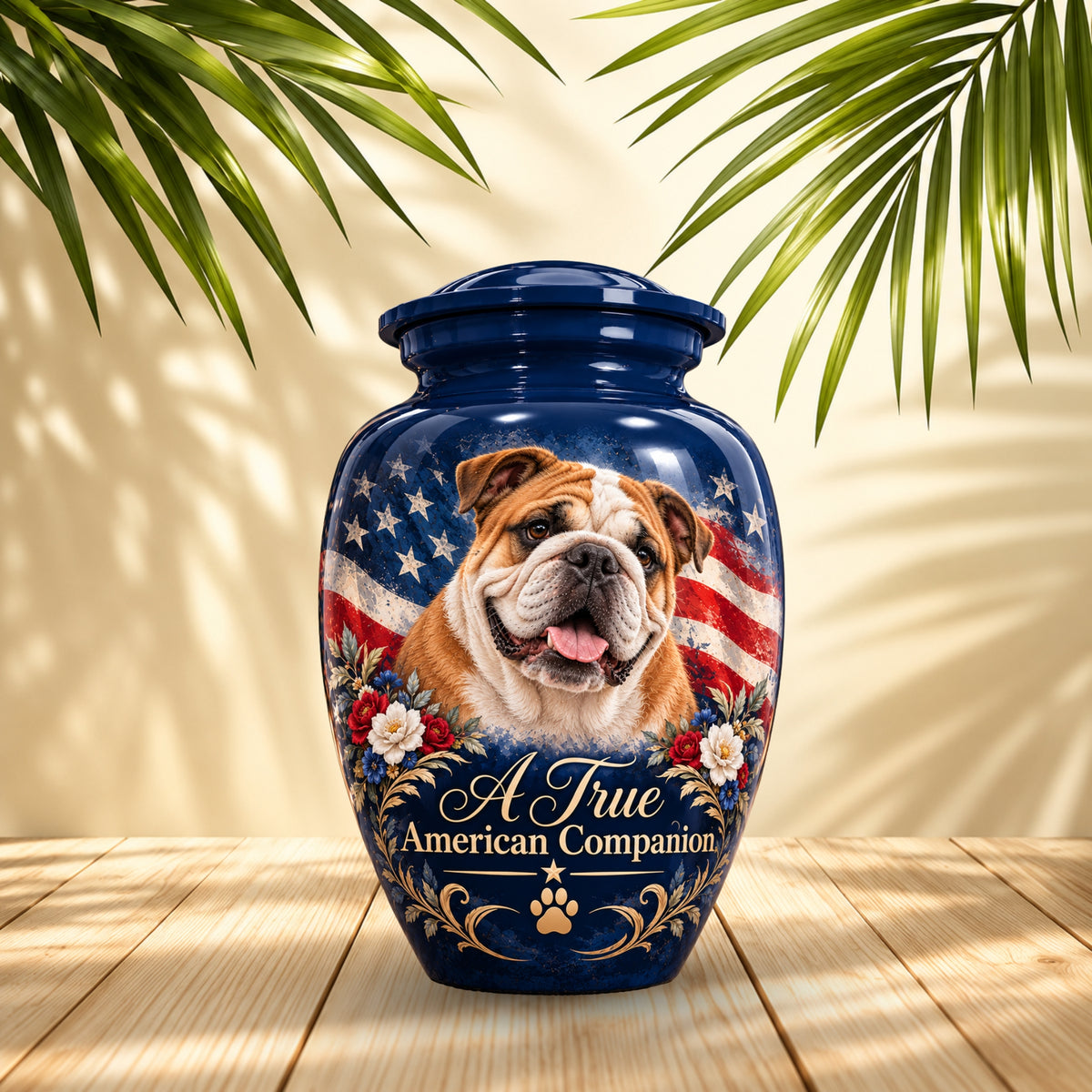 custom dog portrait cremation urn for dogs, handmade aluminum pet memorial urn with photo – picture 2