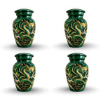 dragon design cremation urn for human ashes, handmade aluminum urn – photo 6