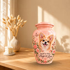 custom pet photo urn for dog ashes, handmade aluminum pet memorial urn with photo – picture 10