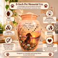 personalized dog memorial pet urn for ashes, handmade aluminum pet memorial urn with photo – picture 1