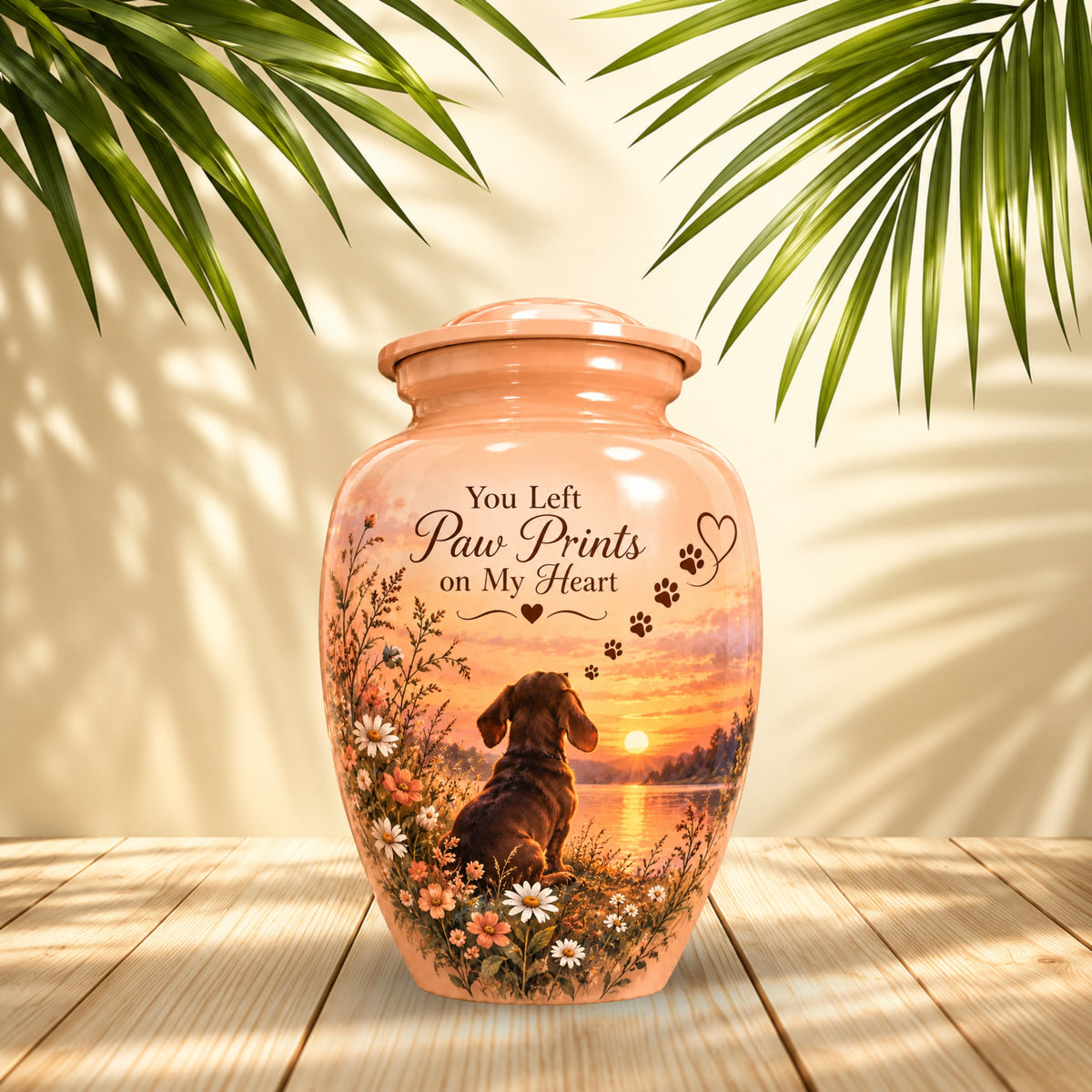 personalized dog memorial pet urn for ashes, handmade aluminum pet memorial urn with photo – picture 2