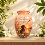 personalized dog memorial pet urn for ashes, handmade aluminum pet memorial urn with photo – picture 5