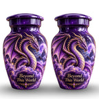 dragon urn for human ashes, handmade aluminum urn – photo 5