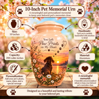 personalized dog memorial pet urn for ashes, handmade aluminum pet memorial urn with photo – picture 6