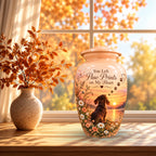 personalized dog memorial pet urn for ashes, handmade aluminum pet memorial urn with photo – picture 7