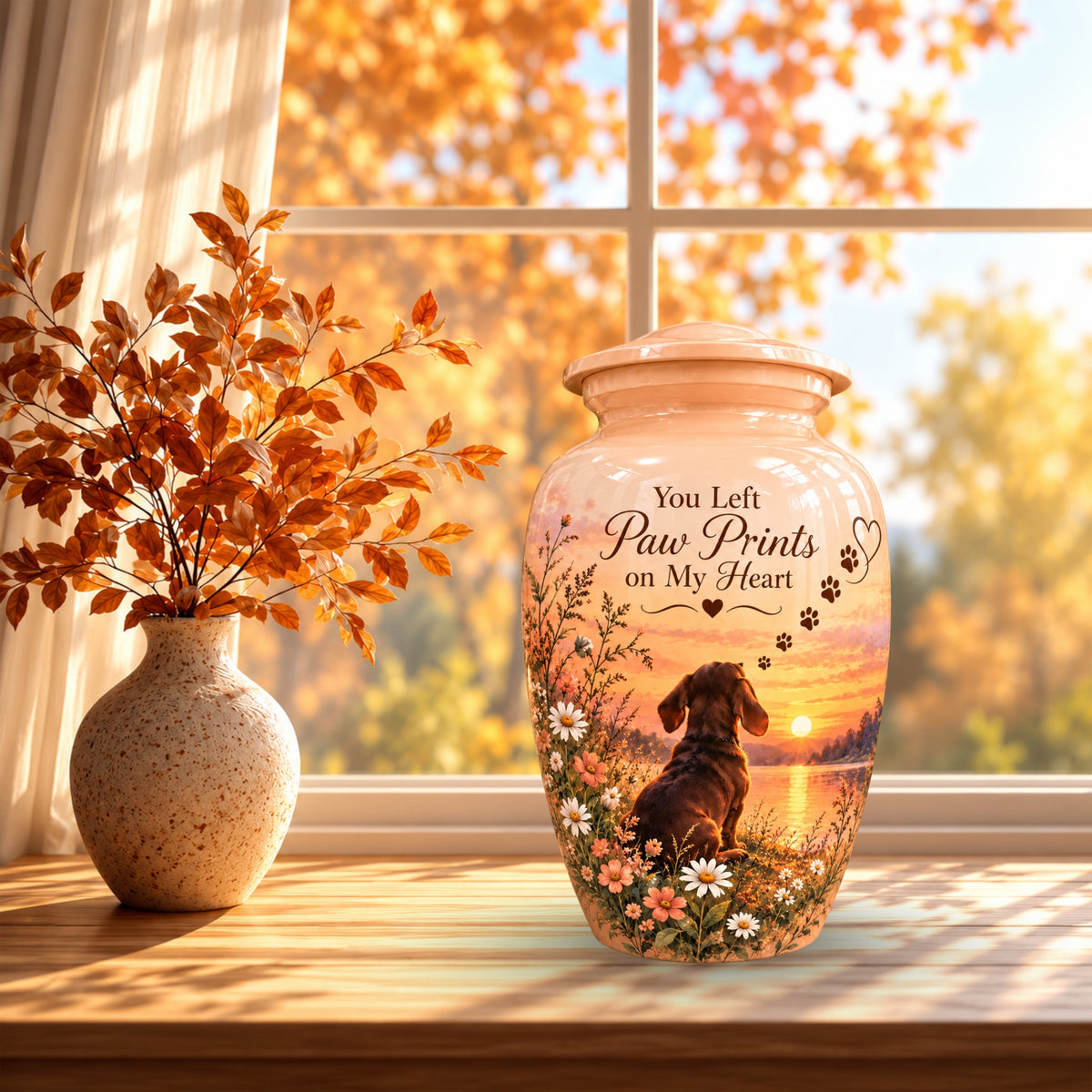 personalized dog memorial pet urn for ashes, handmade aluminum pet memorial urn with photo – picture 7