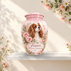 custom dog photo urn for dog ashes, handmade aluminum pet memorial urn with photo – picture 3