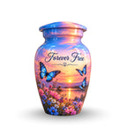 Butterfly Meadow Cremation Urn for Human Ashes – Personalized Handmade Aluminum Urn