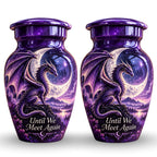 mythical dragon urn for human ashes, handmade aluminum urn – photo 5