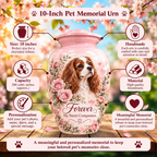 custom dog photo urn for dog ashes, handmade aluminum pet memorial urn with photo – picture 6