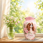 custom dog photo urn for dog ashes, handmade aluminum pet memorial urn with photo – picture 9