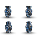 fantasy dragon cremation urn with keepsakes, handmade aluminum urn – photo 6