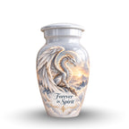 dragon art urn for human ashes, handmade aluminum urn – photo 4