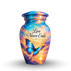 Butterfly in the Clouds Cremation Urn for Human Ashes – Personalized Handmade Aluminum Urn