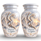 dragon art urn for human ashes, handmade aluminum urn – photo 5