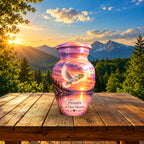 Olive Branch Dove Cremation Urn for Human Ashes – Personalized Handmade Aluminum Urn