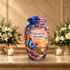 Lakeside Garden Cremation Urn for Human Ashes – Personalized Handmade Aluminum Urn