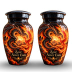 dragon design urn for human ashes, handmade aluminum urn – photo 5