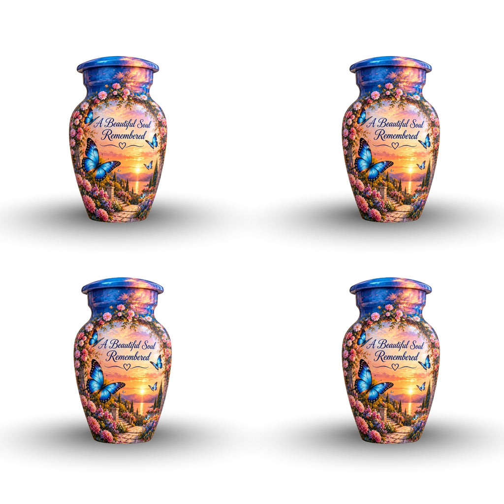 Lakeside Garden Cremation Urn for Human Ashes – Personalized Handmade Aluminum Urn