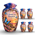Lakeside Garden Cremation Urn for Human Ashes – Personalized Handmade Aluminum Urn