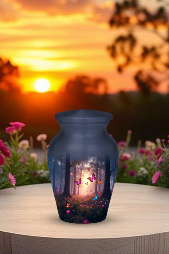 Pink Butterfly Urns for Ashes keepsake Adult Urns for Human Ashes