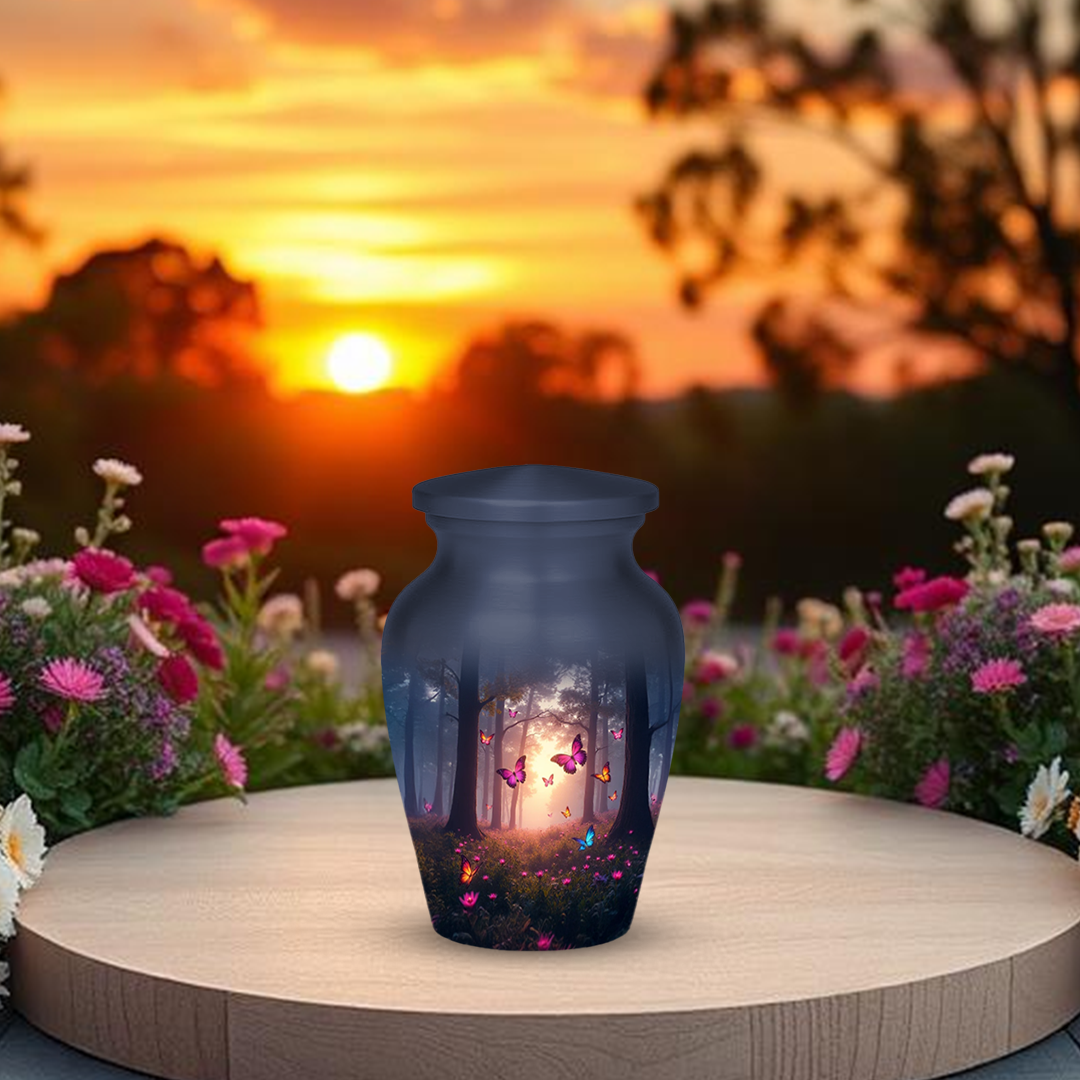 Pink Butterfly Urns for Ashes keepsake Adult Urns for Human Ashes