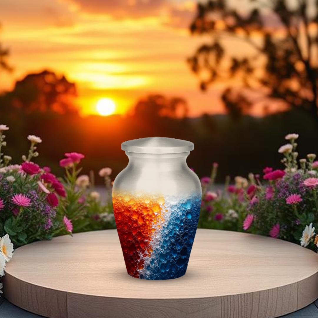 Abstract Design Cremation Urns for Human Ashes – Modern Memorial Urns for Adults, Men or Women