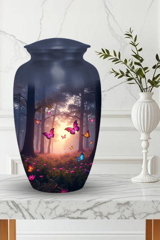 Pink Butterfly Urns for Ashes keepsake Adult Urns for Human Ashes