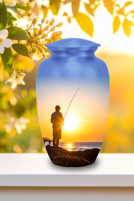 Fishing Urns for Ashes Fisherman Cremation Urns Bass Memorial Urn