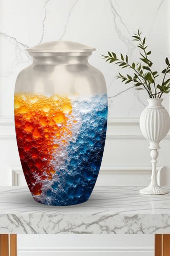 Abstract Design Cremation Urns for Human Ashes – Modern Memorial Urns for Adults, Men or Women