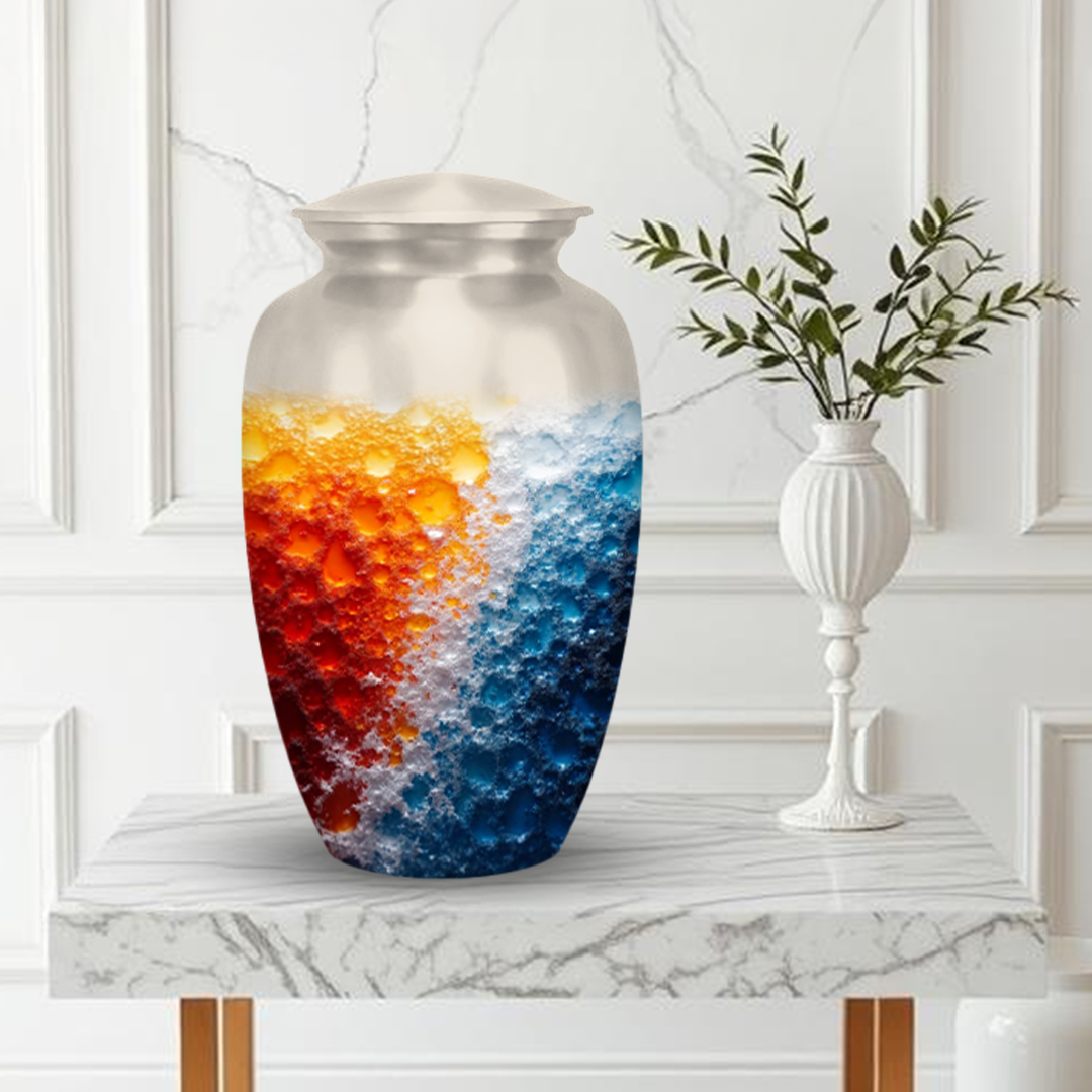 Abstract Design Cremation Urns for Human Ashes – Modern Memorial Urns for Adults, Men or Women