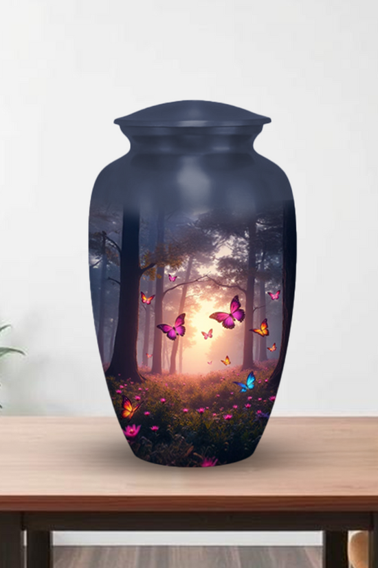 Pink Butterfly Urns for Ashes keepsake Adult Urns for Human Ashes