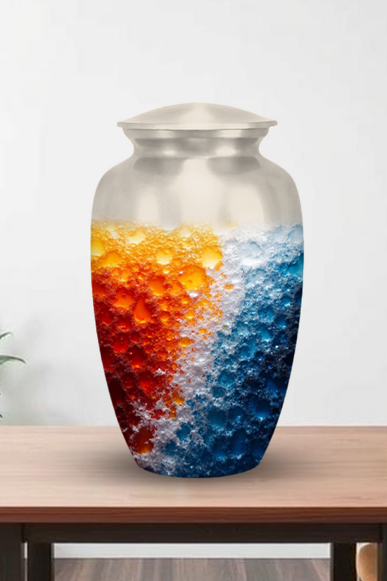 Abstract Design Cremation Urns for Human Ashes – Modern Memorial Urns for Adults, Men or Women