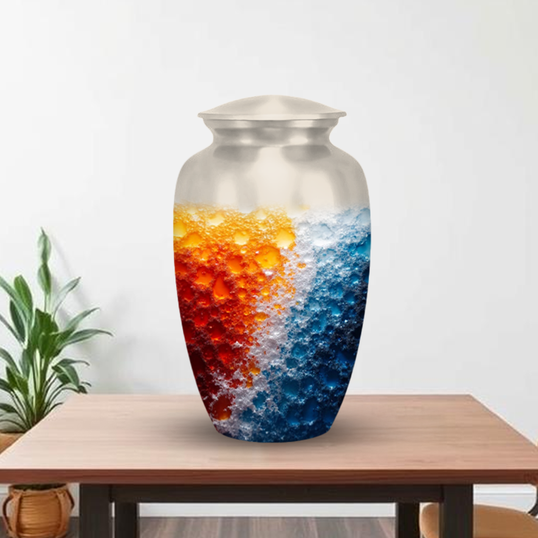 Abstract Design Cremation Urns for Human Ashes – Modern Memorial Urns for Adults, Men or Women